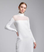 white dress με διαφανια